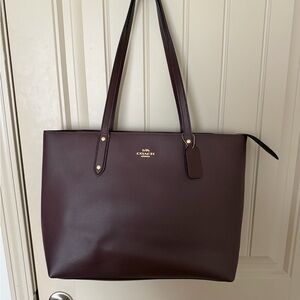 Coach Dark Brown Leather Tote